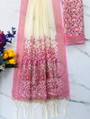 MG 395 Linen With Gold Jari Digital Printed Saree Wholesale Price In Surat